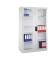 Stahlschrank 8930-055 S10098 lichtgrau, Acrylglas 120,0 x 40,0 x 195,0 cm, aufgebaut